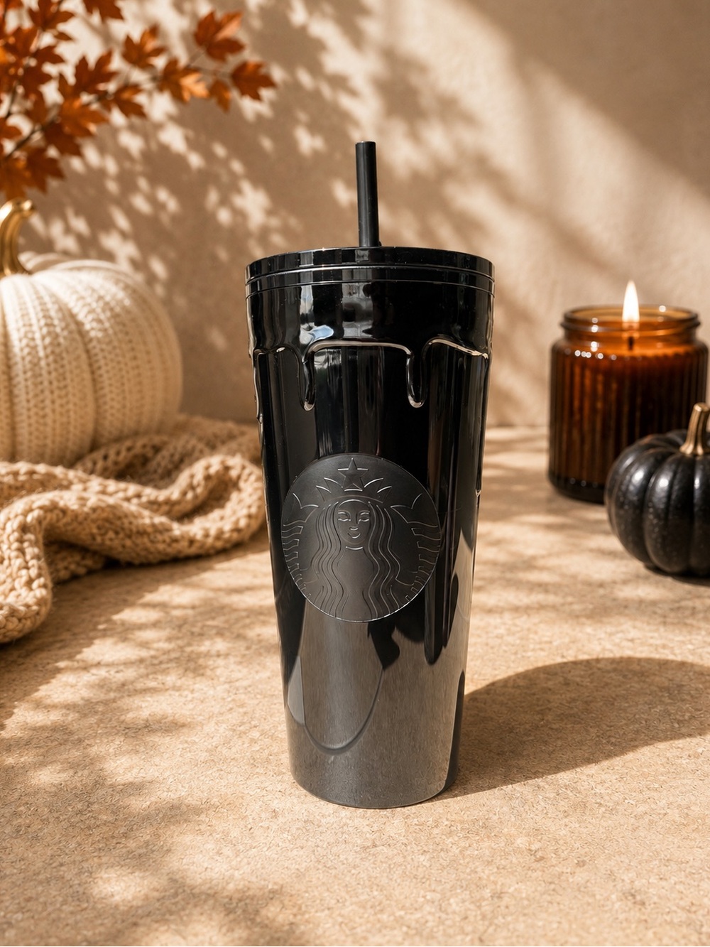 New 🦇 Starbucks Halloween Black Slime Tumbler